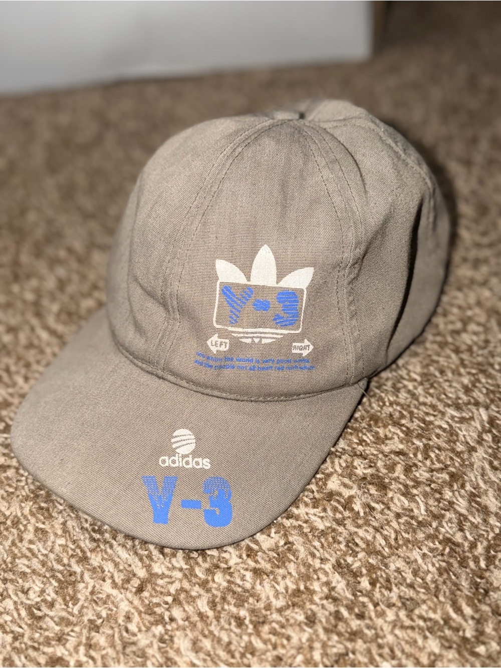 Vintage-style adidas x Yohji Yamamoto Y-3 strapback baseball cap